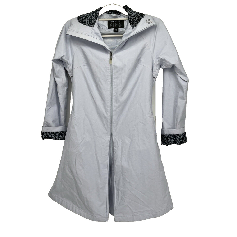 AGU SEQ Outer Wear‎ Trench Coat Womens XS Baby Blue Cycling Coat Poncho